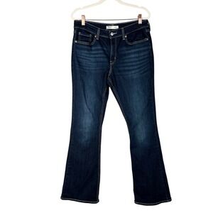 Levi Strauss Signature Gold True Boot Jeans‎ Women 12 W31 Dark Wash Denim